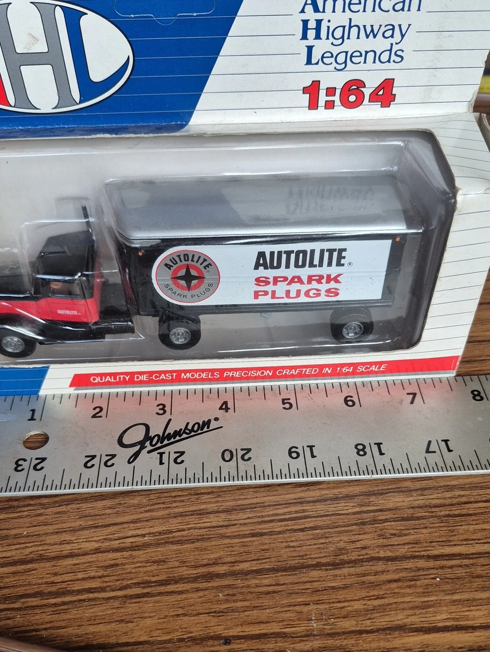 New American Highway Legends Autolite Spark Plugs Die-Cast Truck - Red/Black